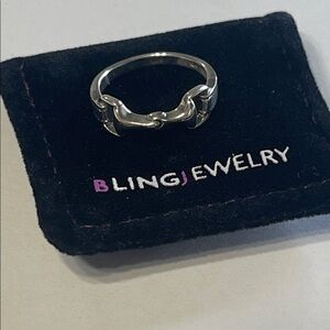 Bling Jewelry Silver Knot Ring Sz 6